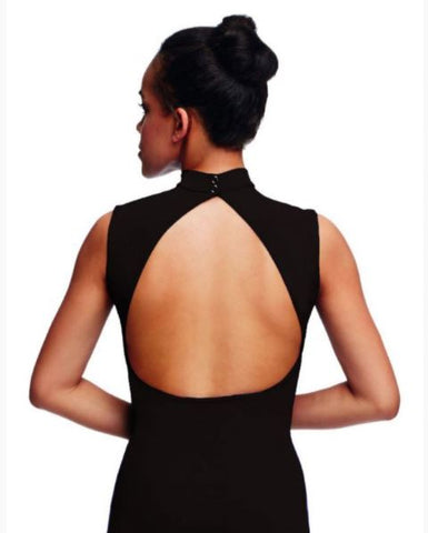 High Neck Leotard with Open Back